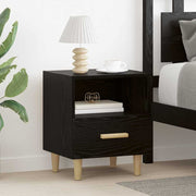 Armário de Cabeceira Carvalho preto 40 x 35 x 47,5 cm