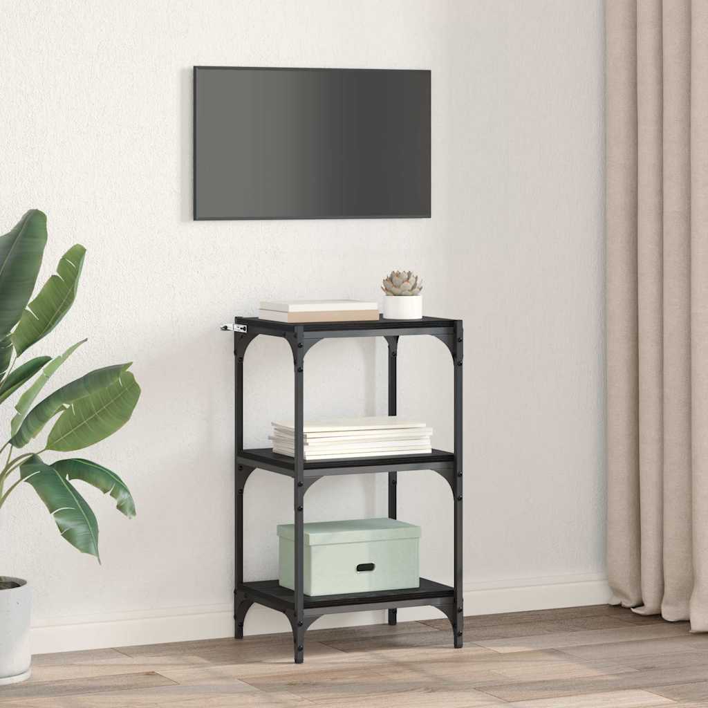 Gabinete de Livros Carvalho preto 40 x 33 x 70,5 cm