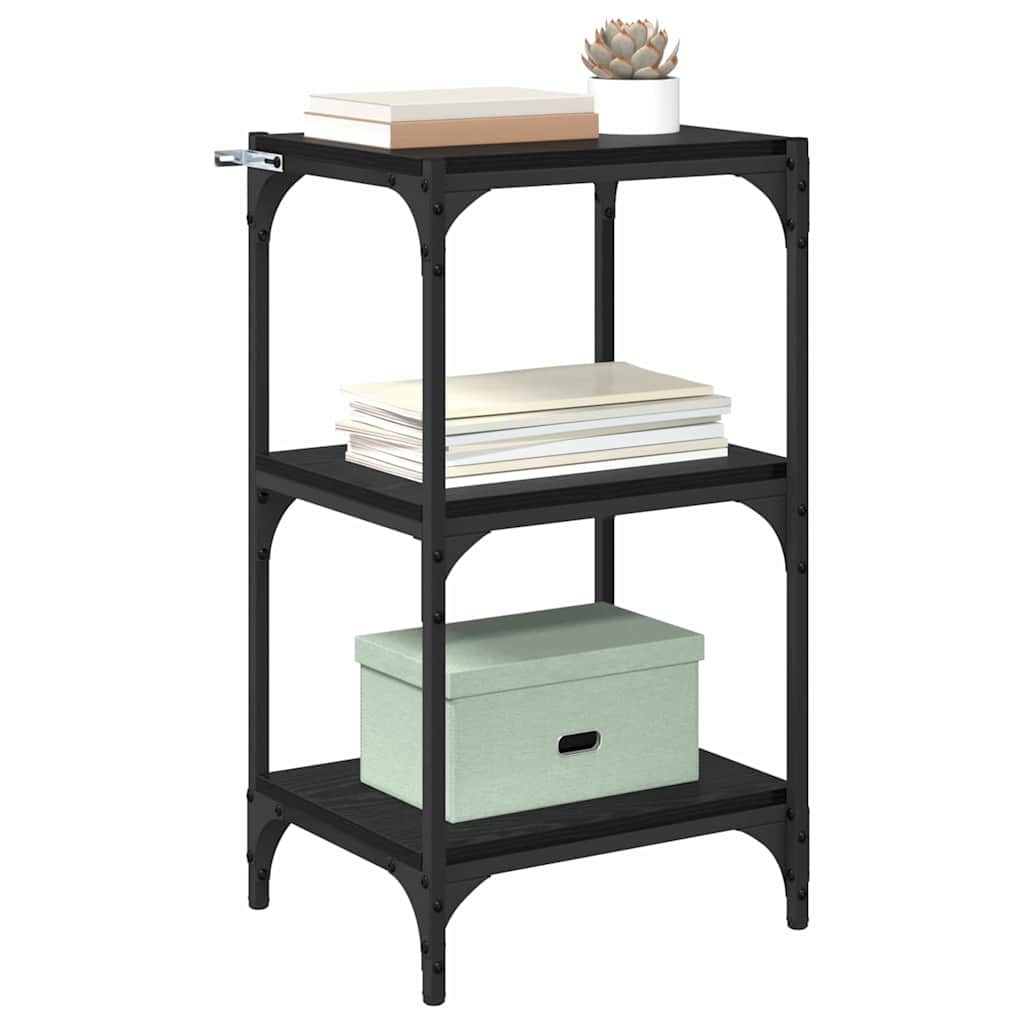 Gabinete de Livros Carvalho preto 40 x 33 x 70,5 cm