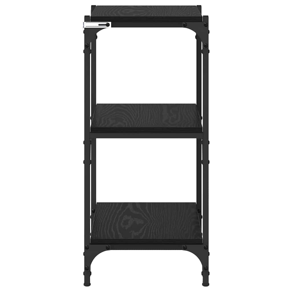 Gabinete de Livros Carvalho preto 40 x 33 x 70,5 cm