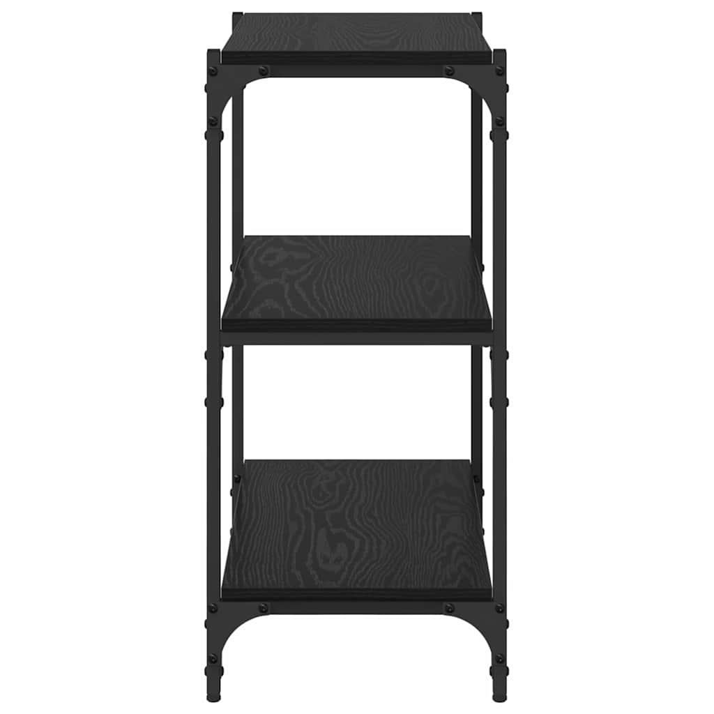 Gabinete de Livros Carvalho preto 60 x 33 x 70,5 cm