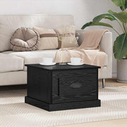 Mesa de centro com gaveta Carvalho preto 50 x 50 x 35 cm