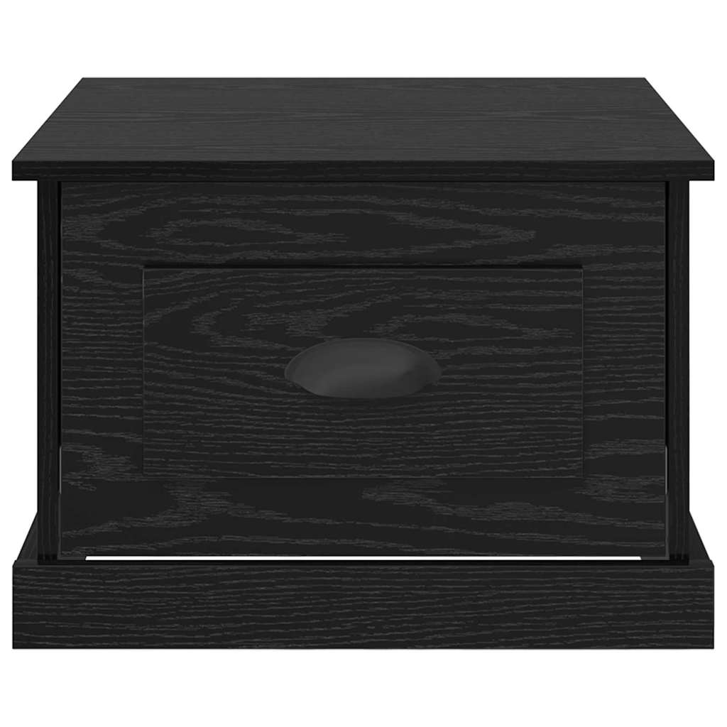 Mesa de centro com gaveta Carvalho preto 50 x 50 x 35 cm