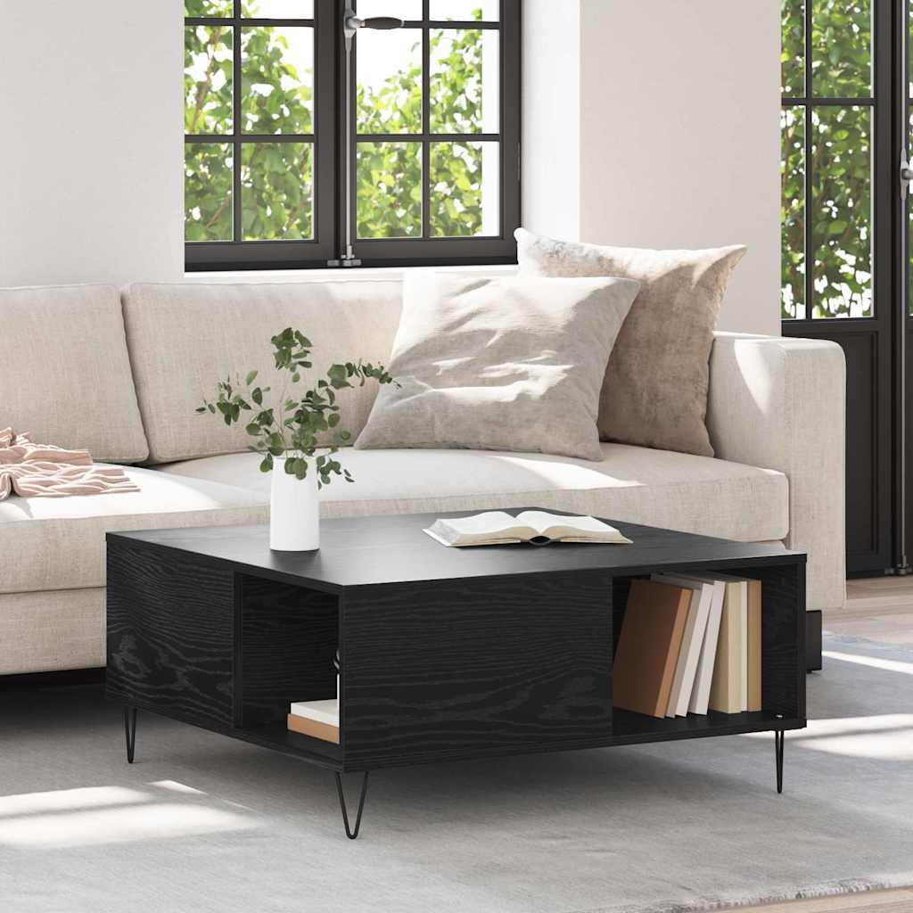 Mesa de centro Carvalho preto 80 x 80 x 36.5 cm