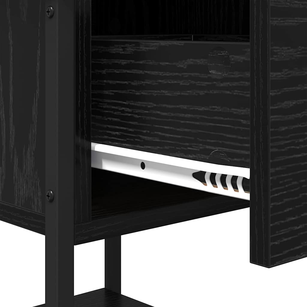 Mesa-de-cabeceira 2 pcs carvalho artisiano 34 x 35,5 x 45 cm