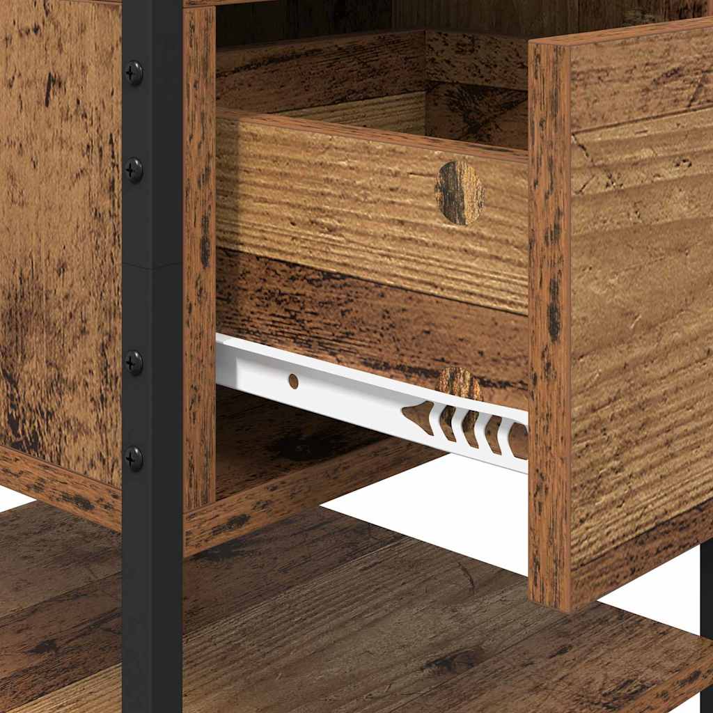 Armário de Cabeceira com gaveta Madeira antiga 40 x 42 x 56 cm