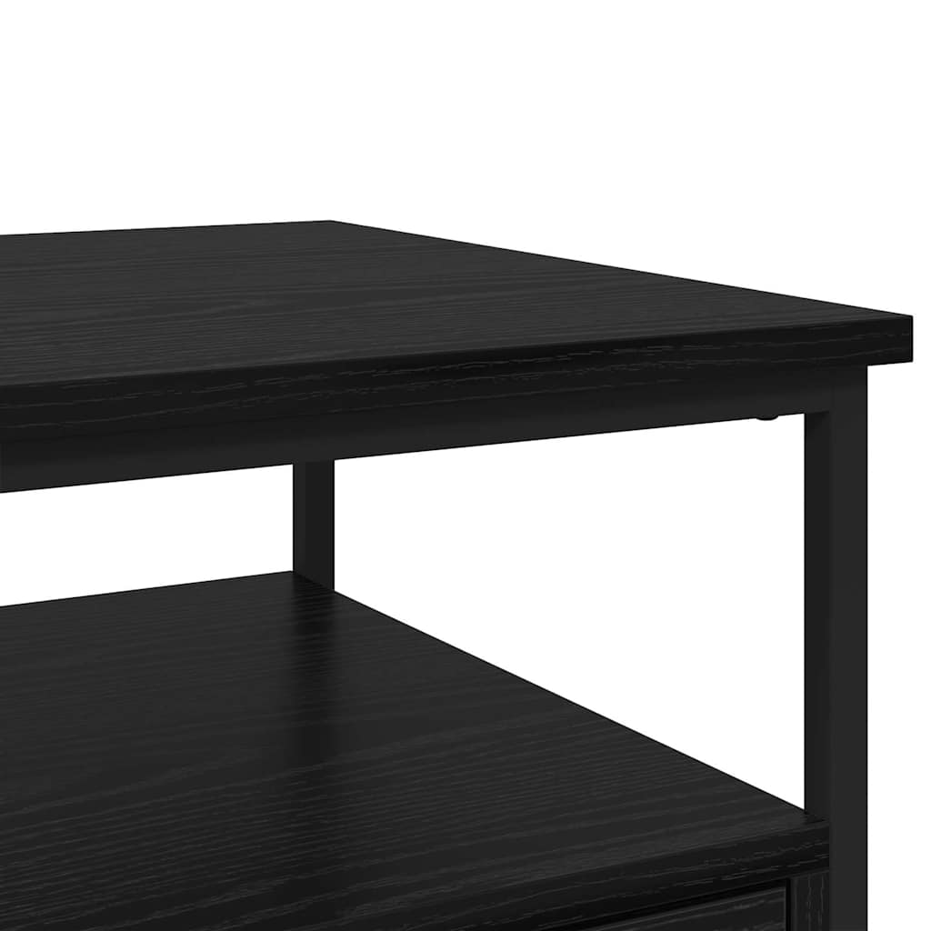 Armário de Cabeceira com gaveta Carvalho preto 40 x 42 x 56 cm