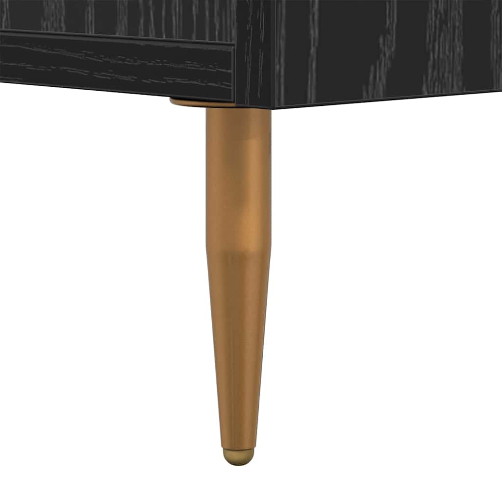 Mesa-de-cabeceira com gaveta 2 pcs Preto 40 x 35 x 47,5 cm
