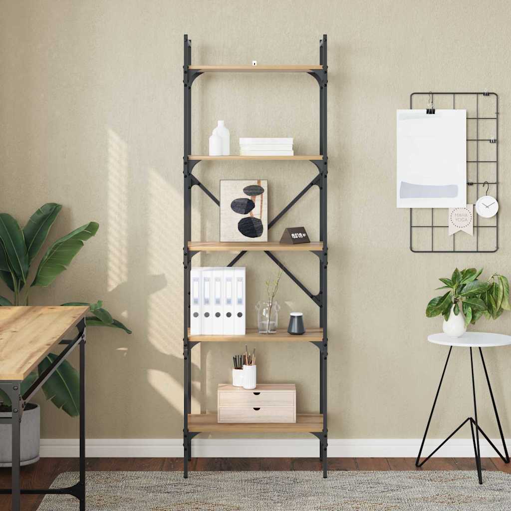 Estante Carvalho Artesanal 56 x 32 x 174 cm Madeira processada