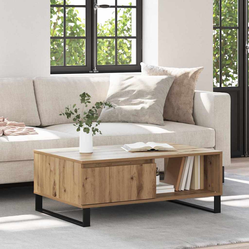 Mesa de centro Carvalho Artesanal 90 x 60 x 35 cm