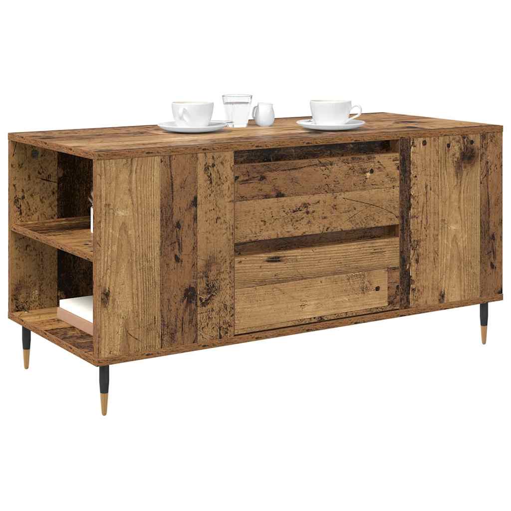 Mesa de centro com gaveta Madeira antiga 102 x 44,5 x 50 cm