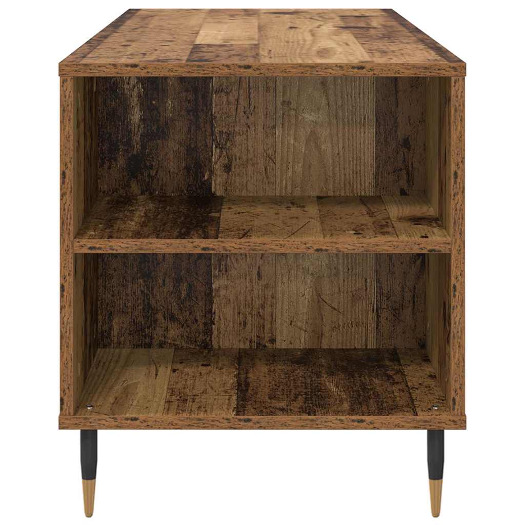 Mesa de centro com gaveta carvalho artisiano 102 x 44,5 x 50 cm