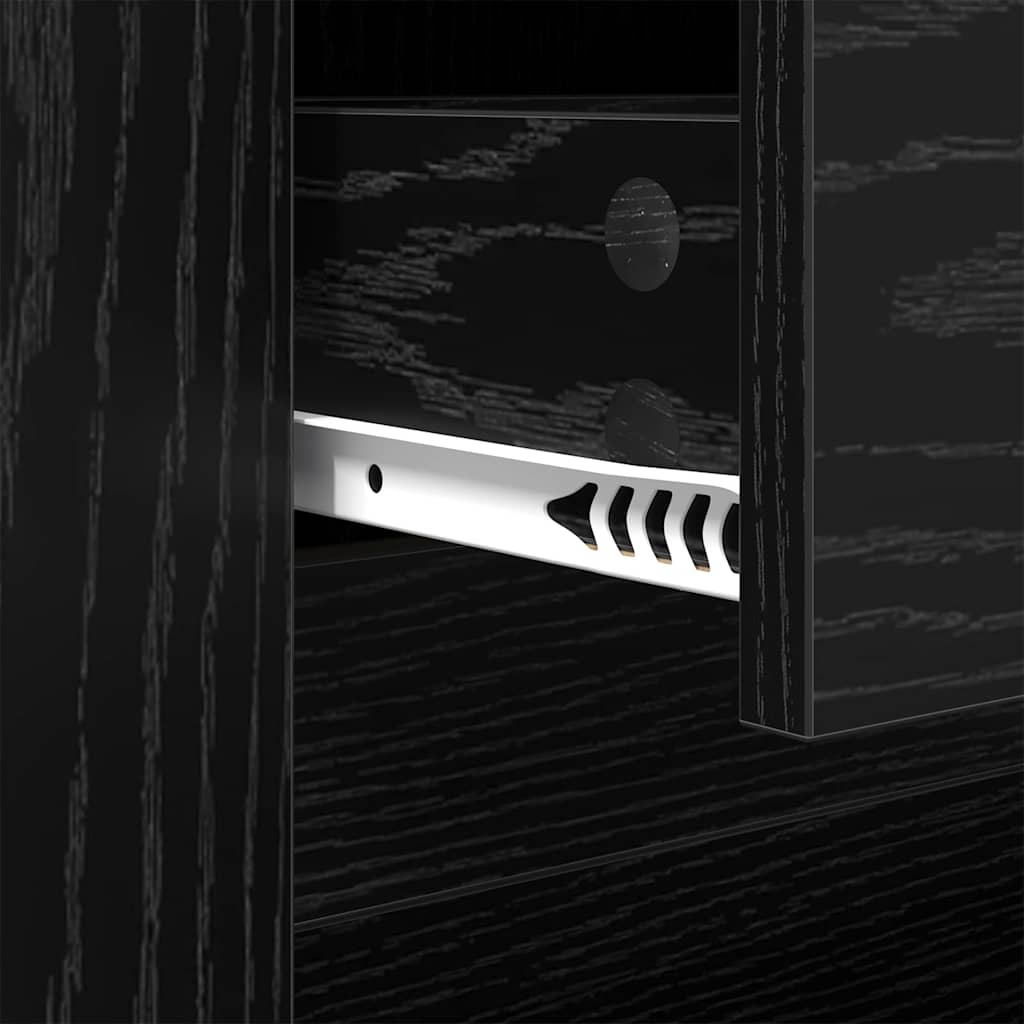 Mesa de centro com gaveta Carvalho preto 102 x 44,5 x 50 cm