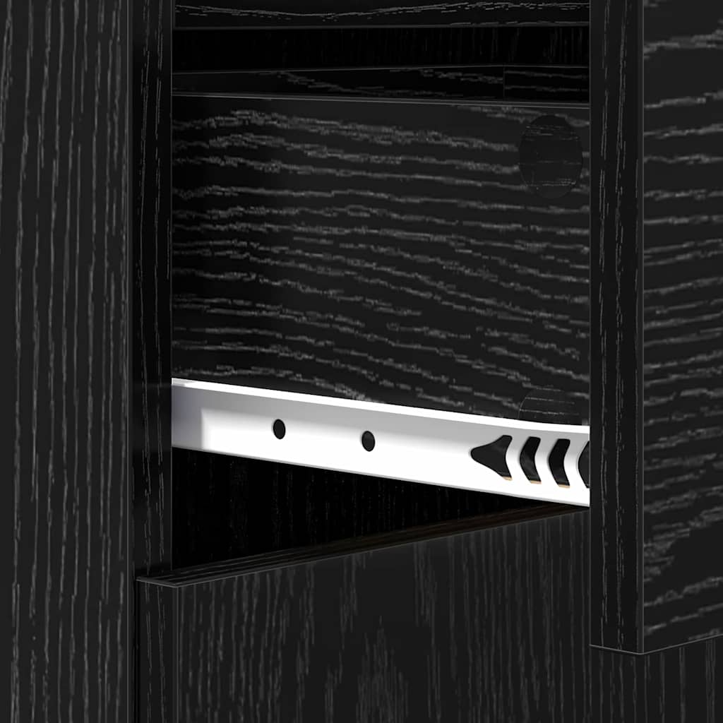 Buffet Carvalho preto 42,5 x 40 x 93 cm Madeira processada