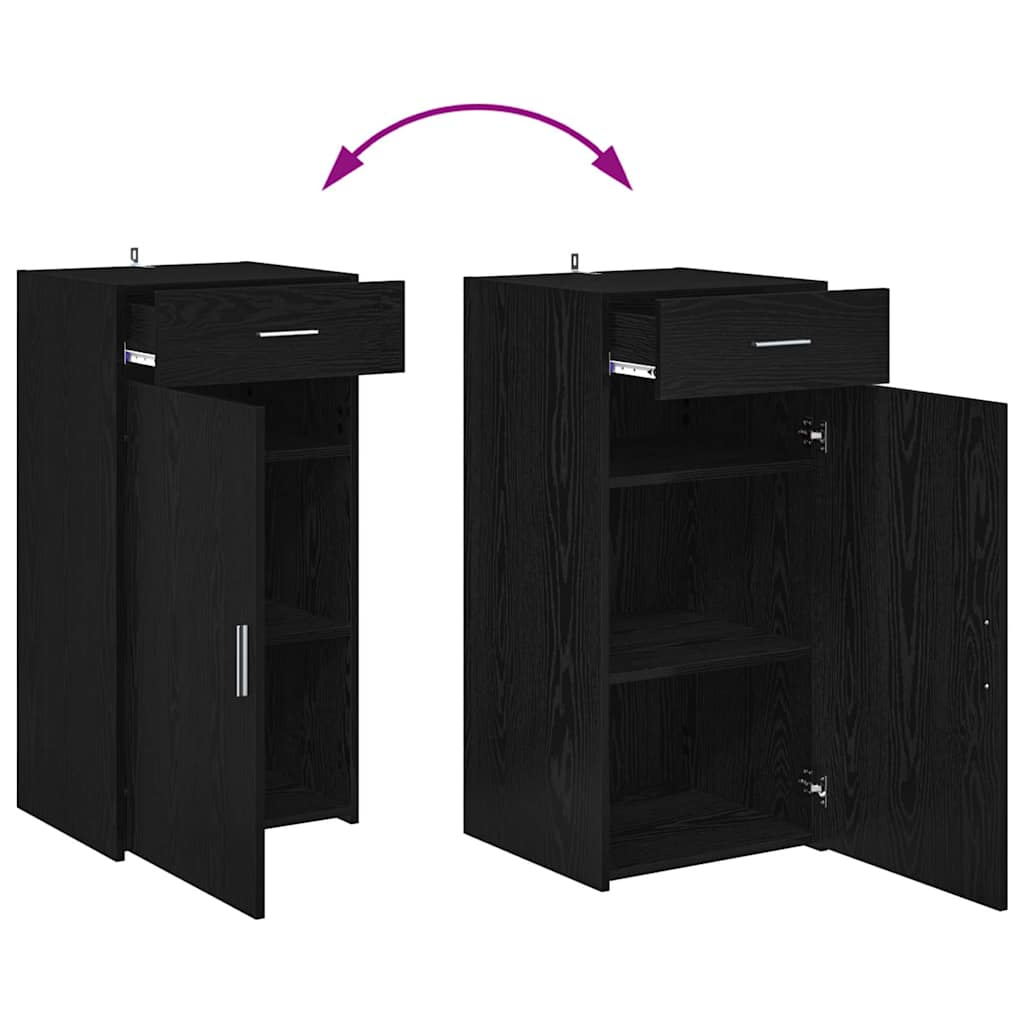 Buffet Carvalho preto 42,5 x 40 x 93 cm Madeira processada