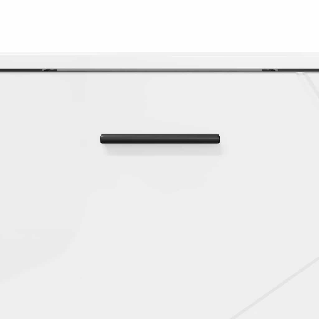 Armário de Banheiro Branco brilhante 76,5 x 35 x 64 cm