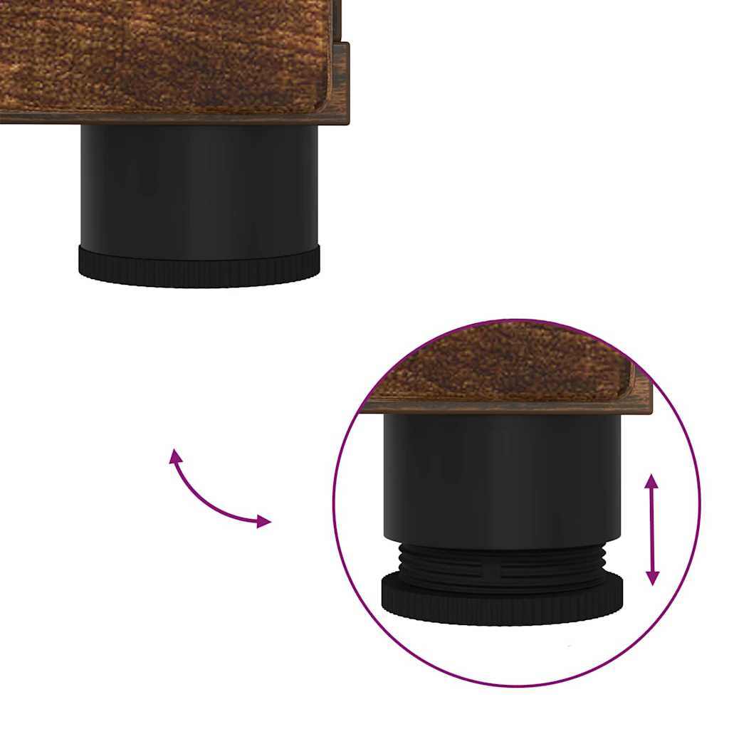 Armário de Banheiro Carvalho fumado 76,5 x 35 x 64 cm