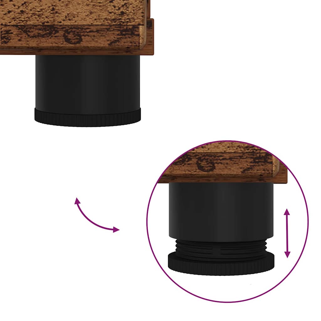 Armário de Banheiro com gaveta Madeira antiga 76,5 x 35 x 64 cm