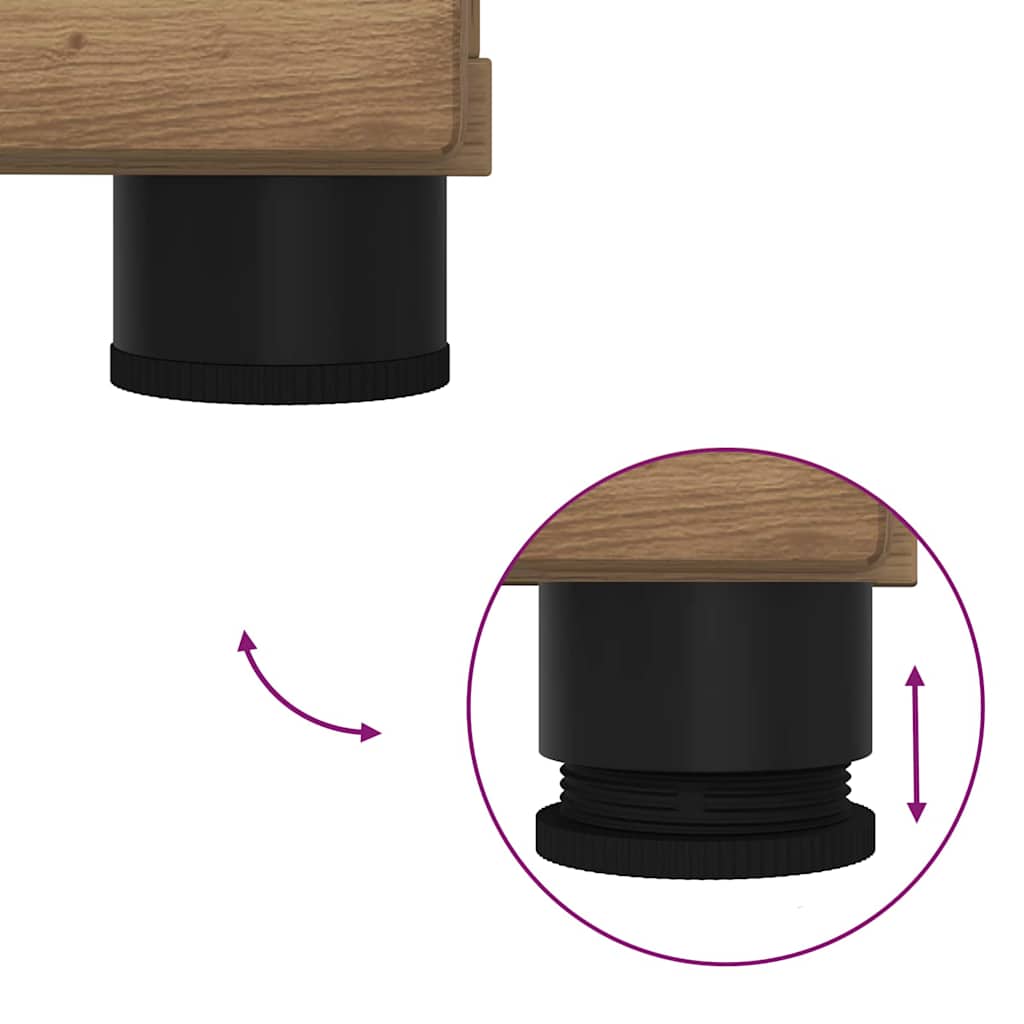 Armário de Banheiro carvalho artisiano 76,5 x 35 x 64 cm