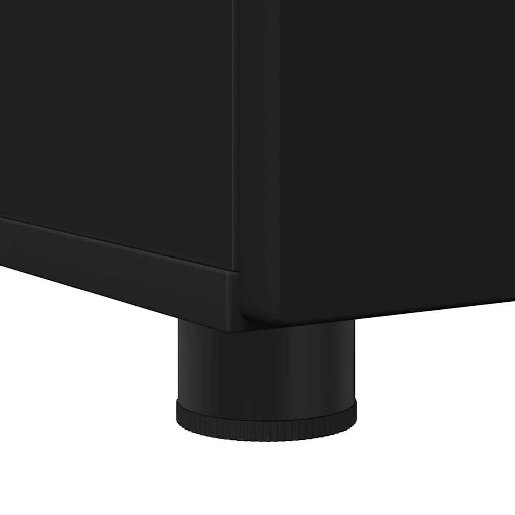 Armário de Banheiro Preto 60 x 35 x 80 cm Madeira processada