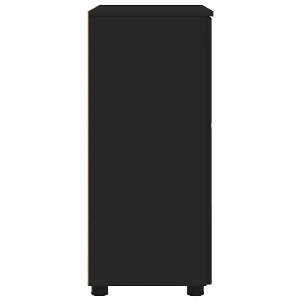 Armário de Banheiro Preto 60 x 35 x 80 cm Madeira processada