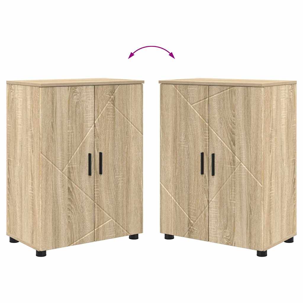 Armário de Banheiro com porta Carvalho sonoma 60 x 35 x 80 cm