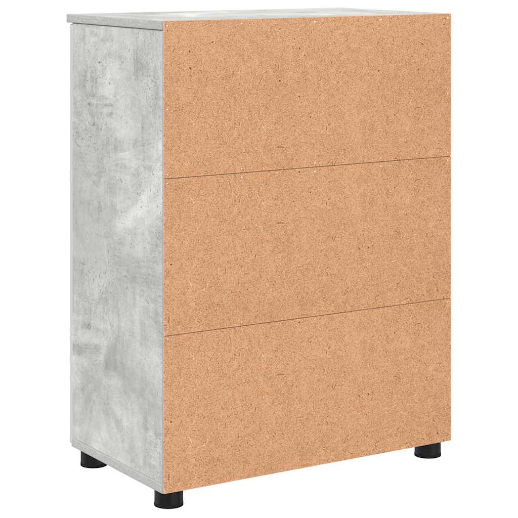 Armário de Banheiro com porta Cinzento cimento 60 x 35 x 80 cm