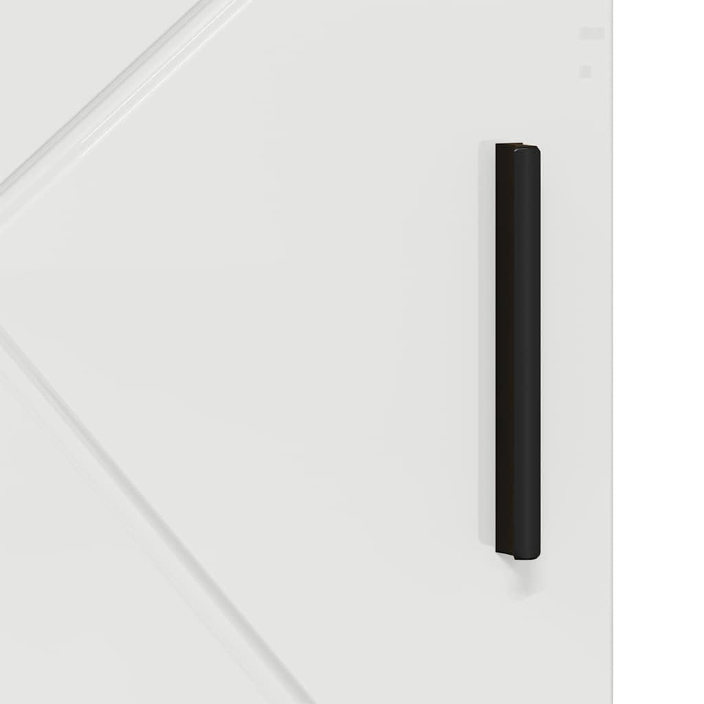 Armário de Banheiro com porta Branco brilhante 60 x 35 x 80 cm