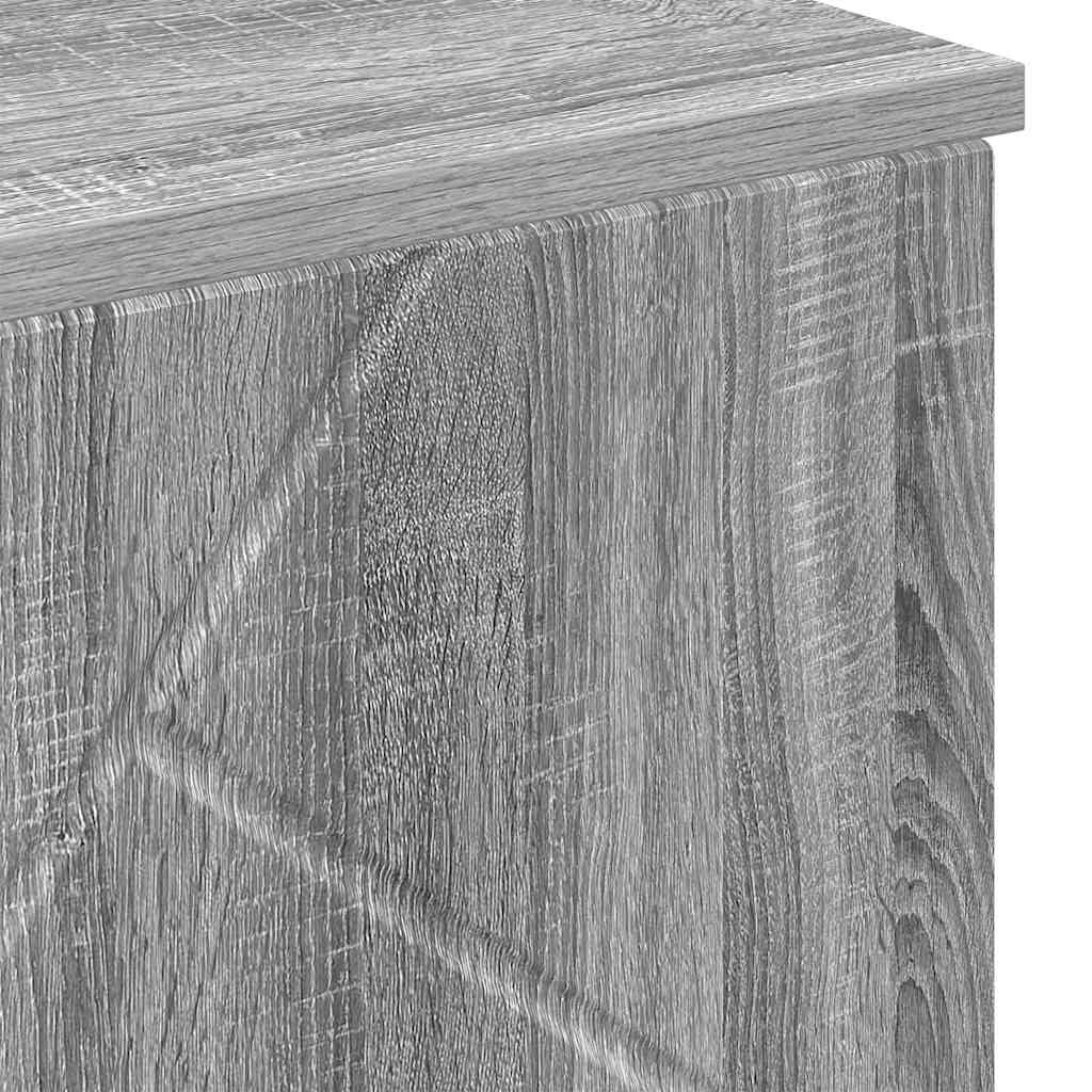 Armário de Banheiro com porta Sonoma cinzento 60 x 35 x 80 cm