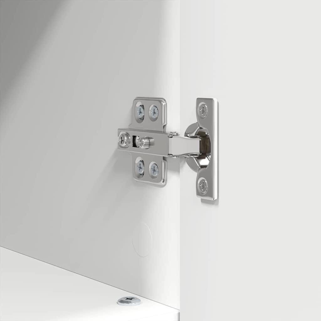 Armário de Banheiro Branco 30 x 35 x 95 cm Madeira processada