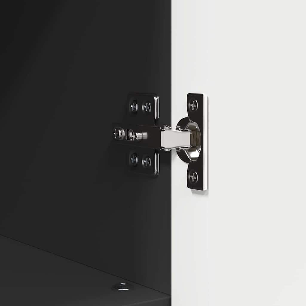 Armário de Banheiro Preto 30 x 35 x 95 cm Madeira processada