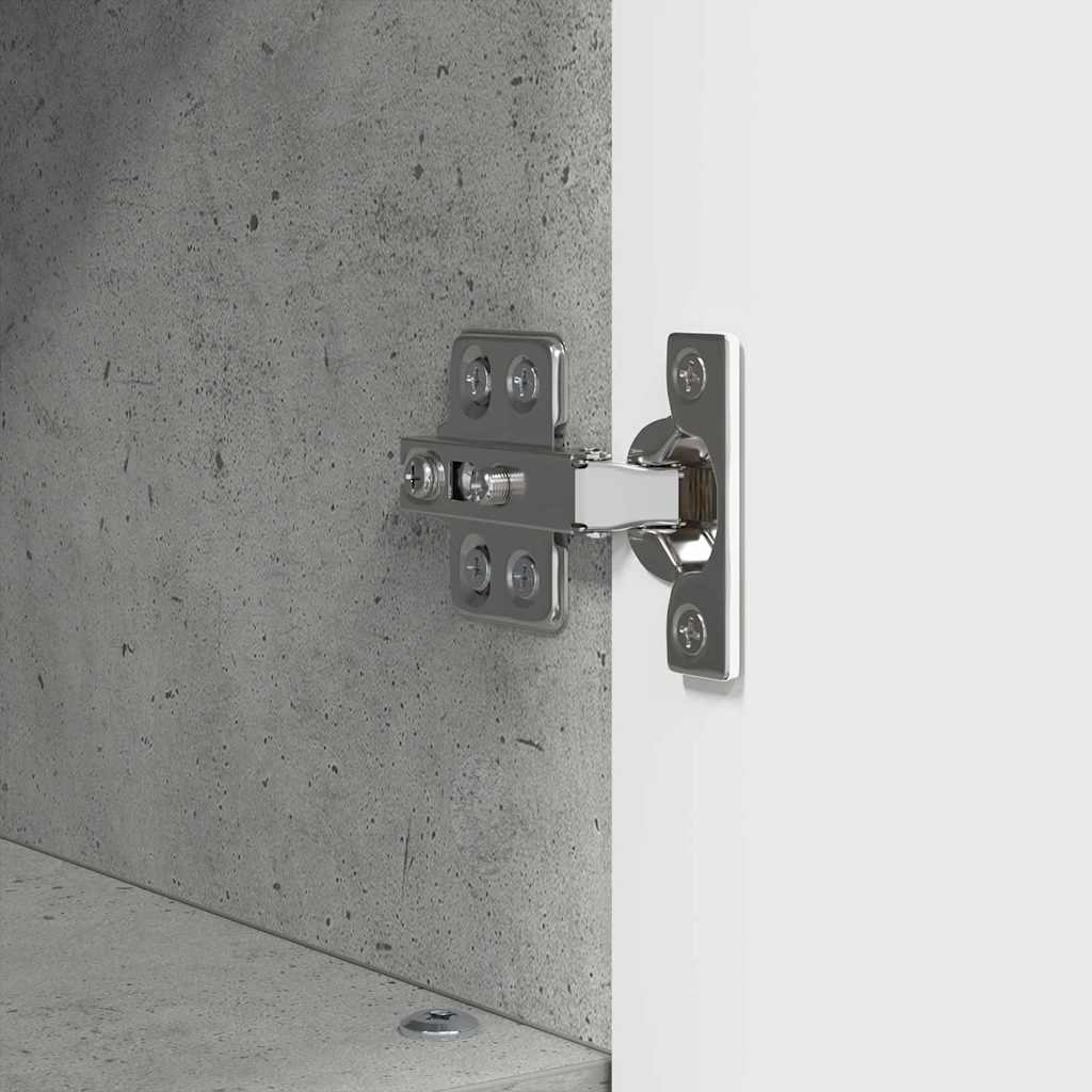 Armário de Banheiro com porta Cinzento cimento 30 x 35 x 95 cm