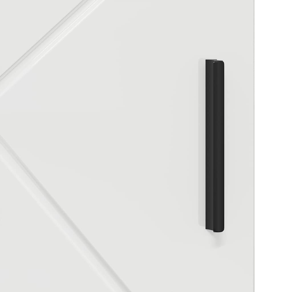 Armário de Banheiro com porta Branco brilhante 30 x 35 x 95 cm