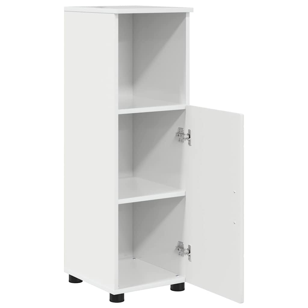 Armário de Banheiro com porta Branco brilhante 30 x 35 x 95 cm