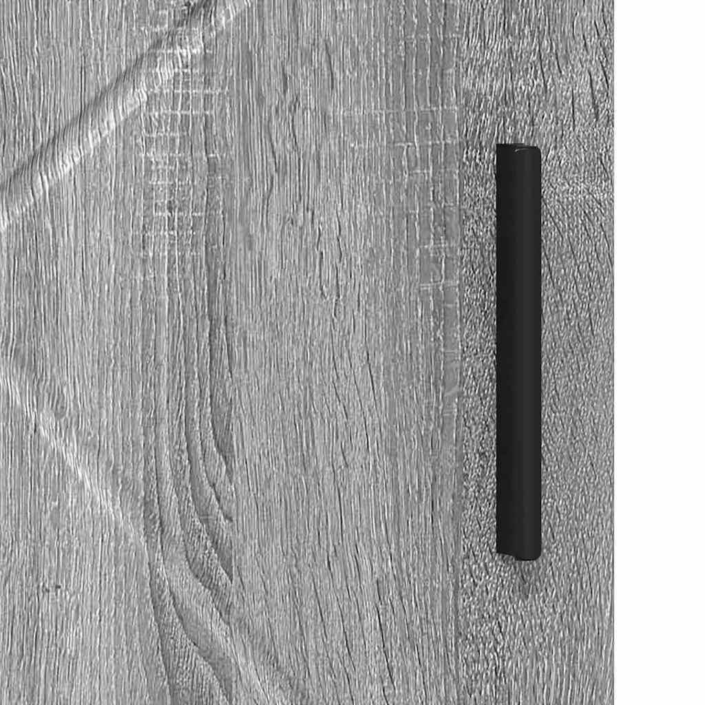 Armário de Banheiro com porta Sonoma cinzento 30 x 35 x 95 cm