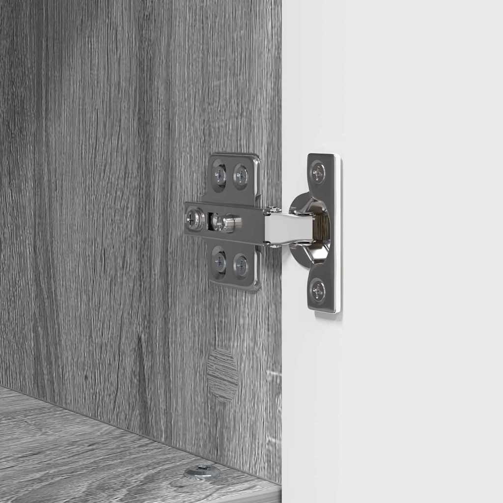 Armário de Banheiro com porta Sonoma cinzento 30 x 35 x 95 cm