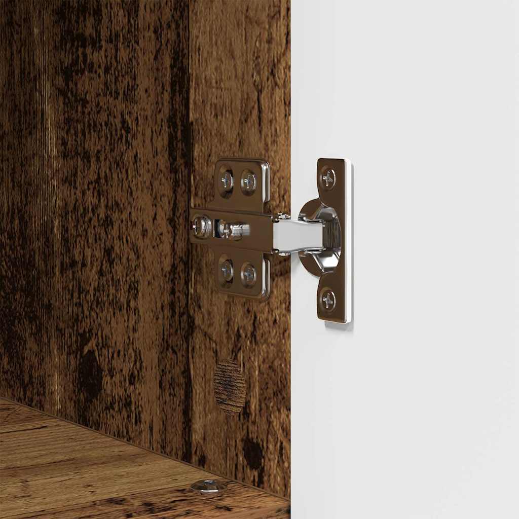 Armário de Banheiro com porta Madeira antiga 30 x 35 x 95 cm