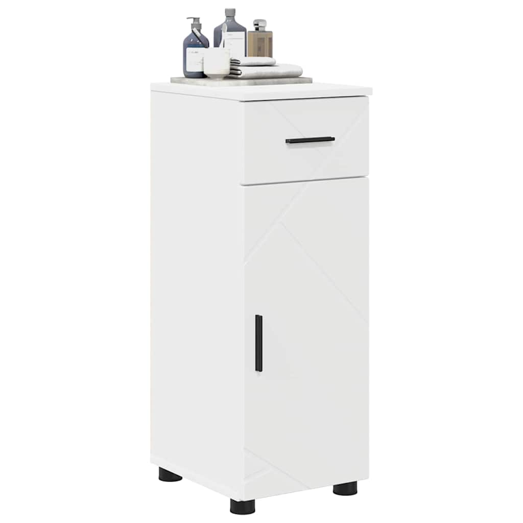 Armário de Banheiro Branco 30 x 35 x 80 cm Madeira processada