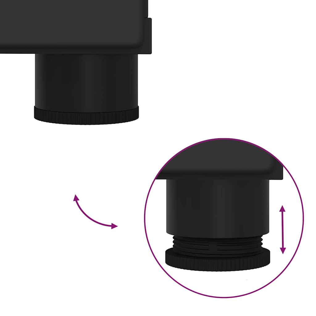 Armário de Banheiro Preto 30 x 35 x 80 cm Madeira processada