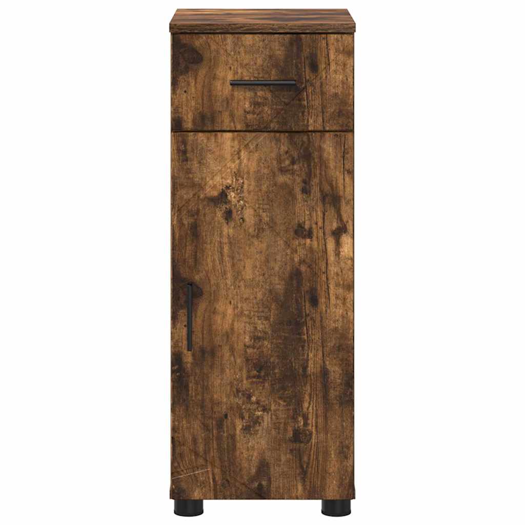 Armário de Banheiro com gaveta Carvalho fumado 30 x 35 x 80 cm