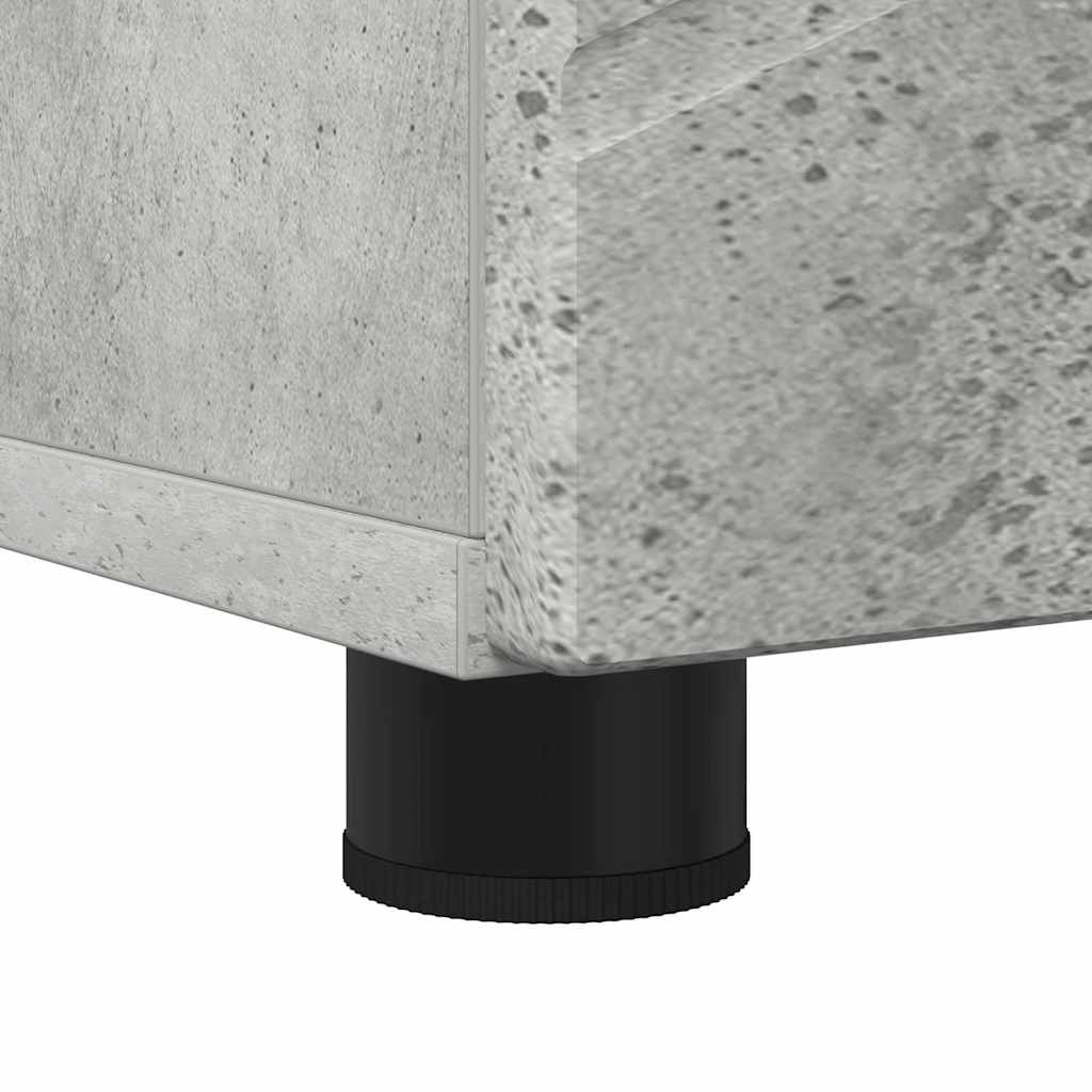 Armário Alto de Banheiro Cinzento cimento 30 x 35 x 192 cm