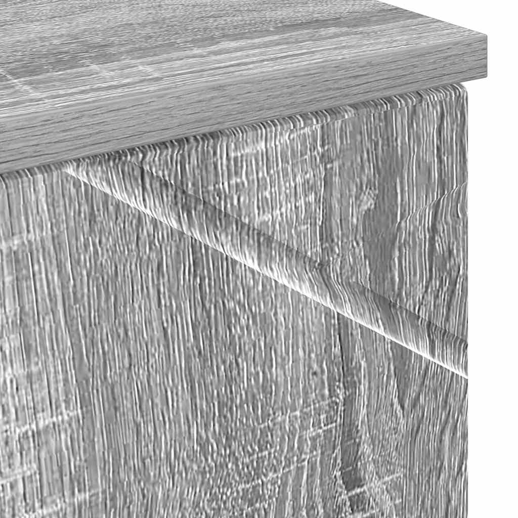 Armário Alto de Banheiro Sonoma cinzento 30 x 35 x 192 cm