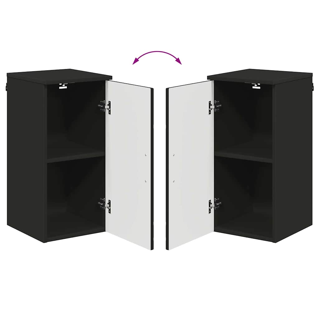 Armário de Banheiro Preto 30 x 31,5 x 61 cm Madeira processada