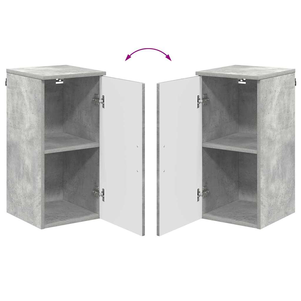 Armário de Banheiro Cinzento cimento 30 x 31,5 x 61 cm