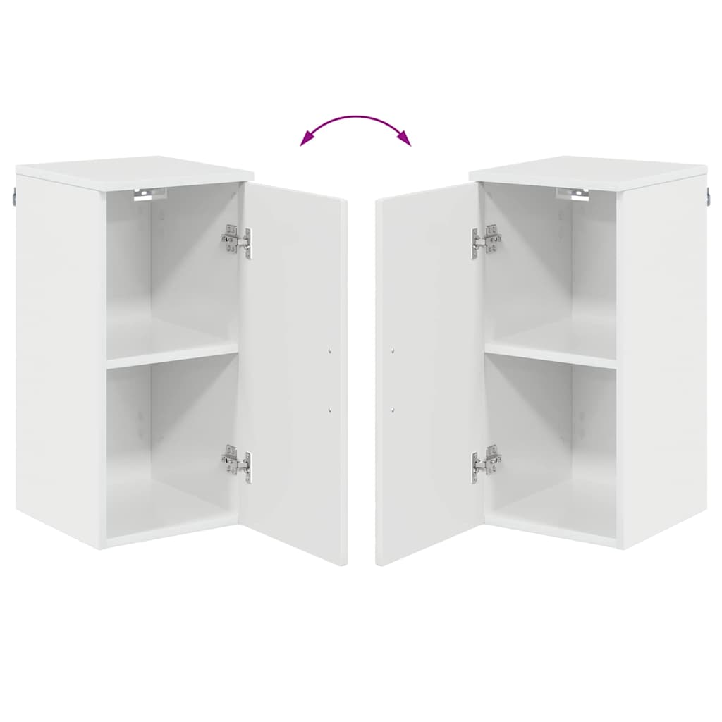 Armário de Banheiro Branco brilhante 30 x 31,5 x 61 cm