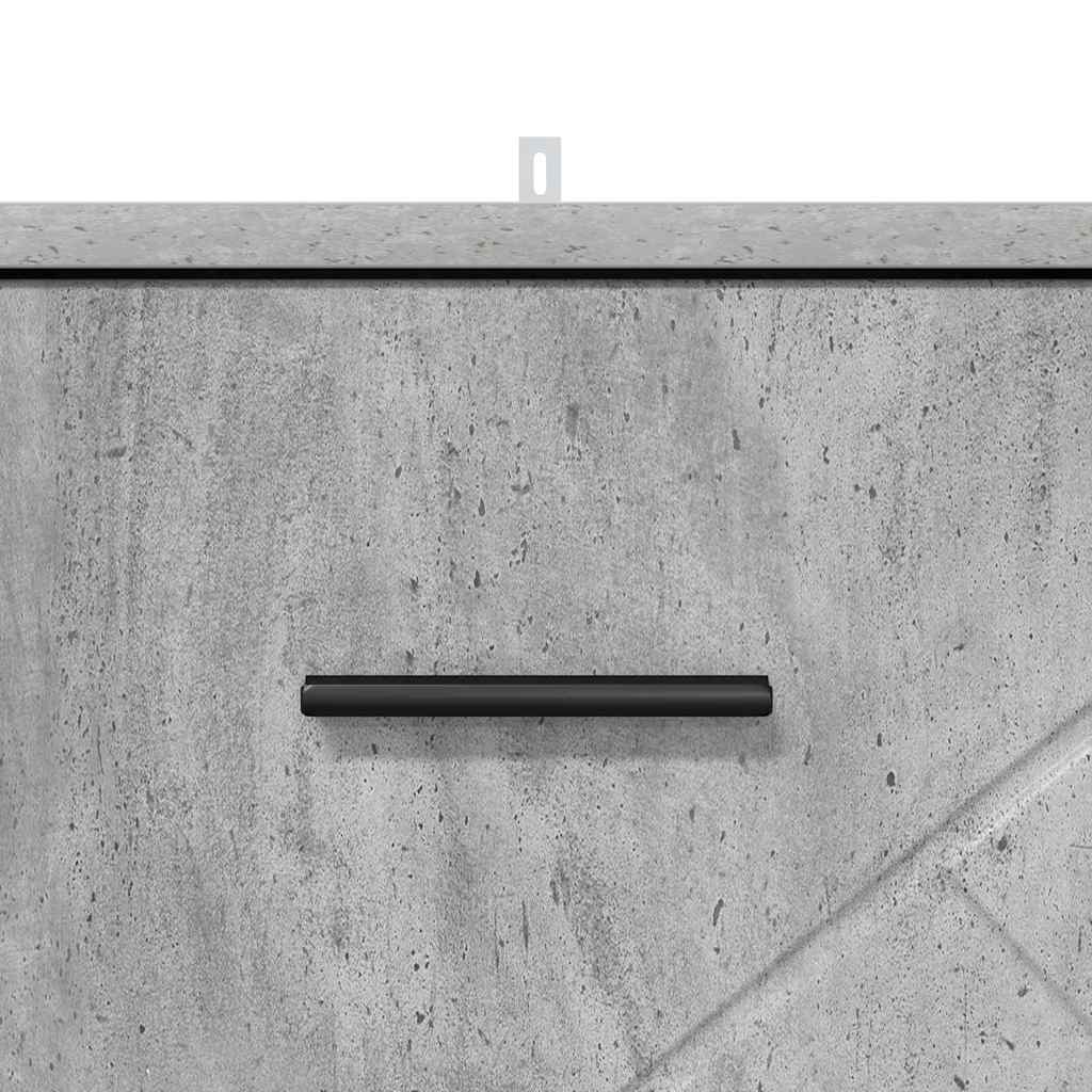 Armário de Cabeceira Cinzento cimento 38 x 38 x 66 cm