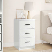 Armário de Cabeceira Branco brilhante 38 x 38 x 66 cm