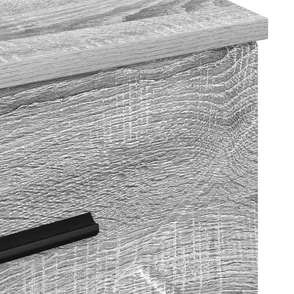 Armário de Cabeceira com gaveta Sonoma cinzento 38 x 38 x 66 cm