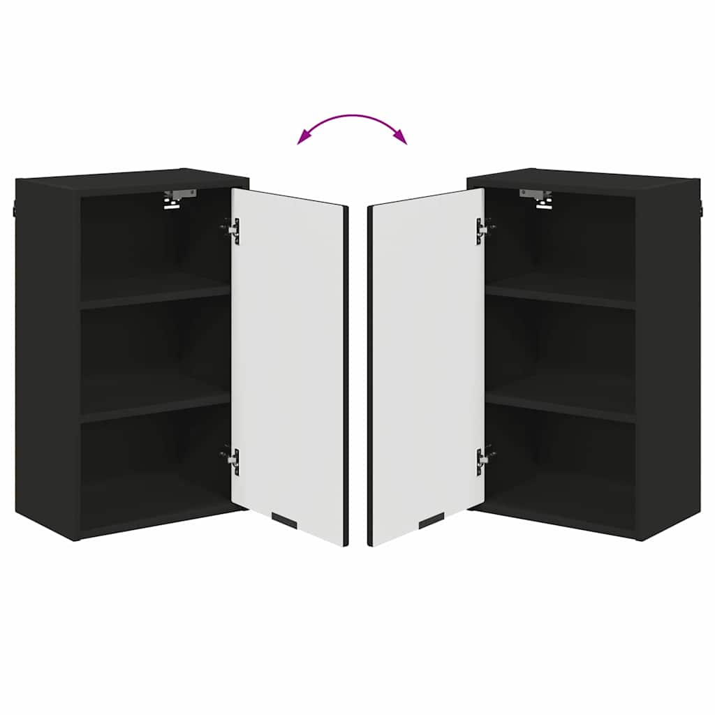 Armário de Banheiro Preto 39 x 23,5 x 65 cm Madeira processada