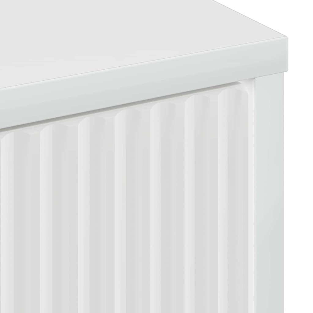 Armário de Banheiro Branco brilhante 39.5 x 36 x 88 cm